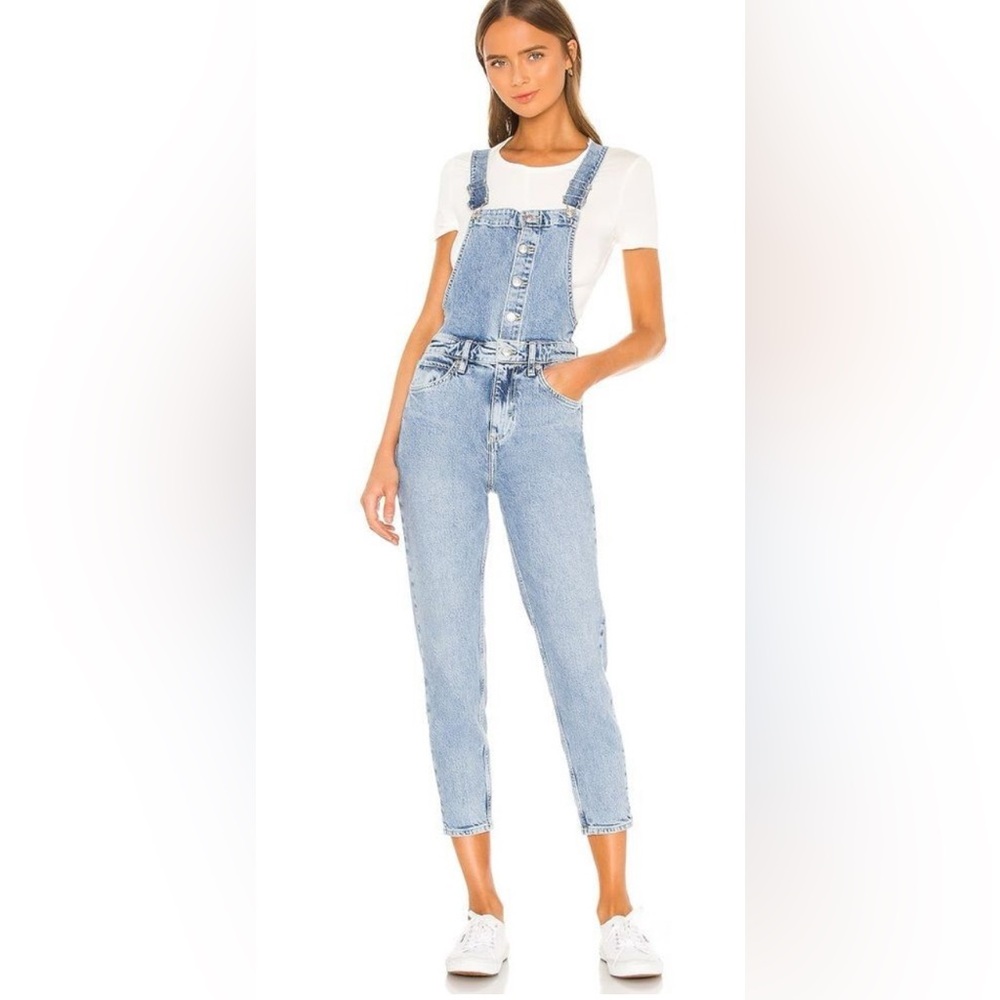 #464 Free Prople We The Free Shelby light wash Denim Overalls 29